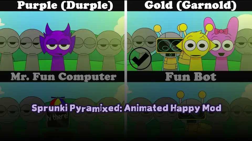 Sprunki Pyramixed: Animated Happy Mod